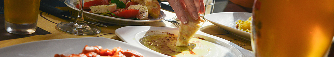 Eating Kosher Mediterranean Israeli at Habayit restaurant in Los Angeles, CA.